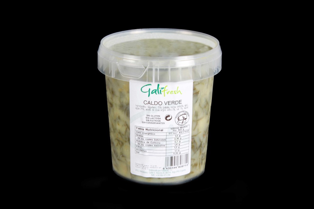 Producto vegano | CALDO VERDE 840 GR | FrutasNieves