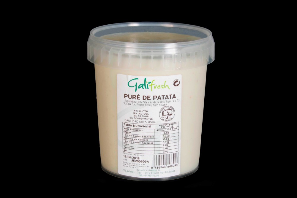 Puré de patatas con aceite de oliva virgen extra