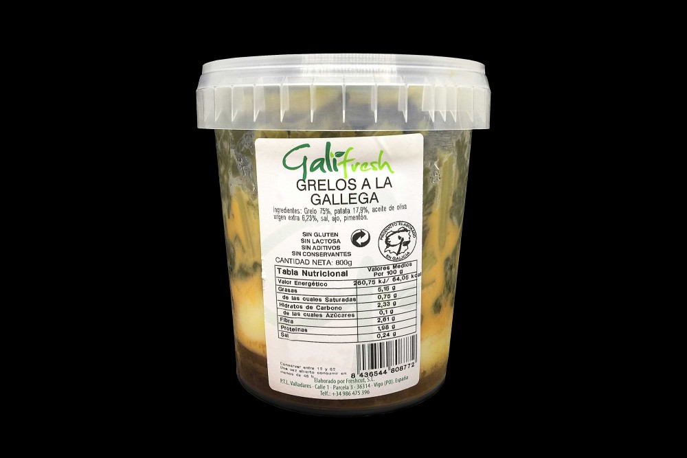 Producto Vegano | GRELOS A LA GALLEGA 800 GR | FrutasNieves