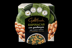 Producto vegano | ESPINACAS CON GARBANZOS  840 GR | FrutasNieves