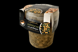 Producto vegano | ESPINACAS CON GARBANZOS  840 GR | FrutasNieves